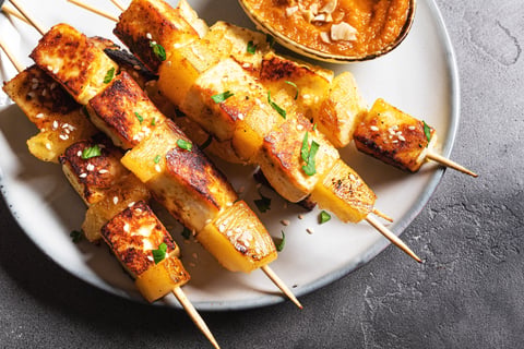 Spiced halloumi