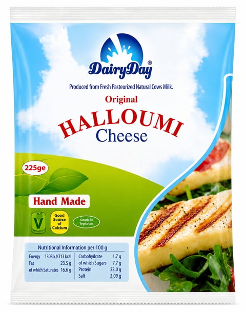 Dairy Day Original Halloumi Cheese 225g package